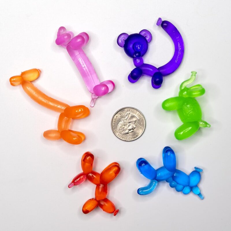 balloon-animal-erasers Colorful erasers in the shape of balloon animals