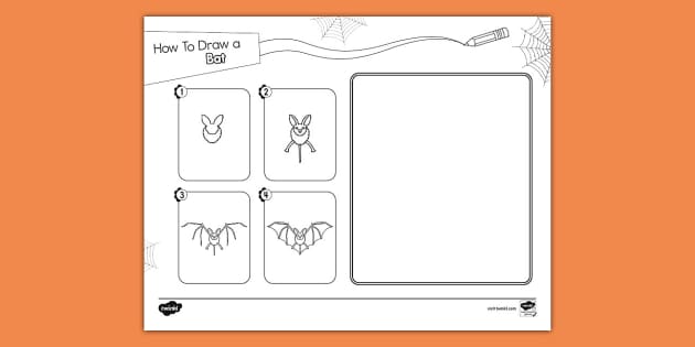 twinkle-Draw-Bat-Activity twinkl how to draw a bat Halloween printables