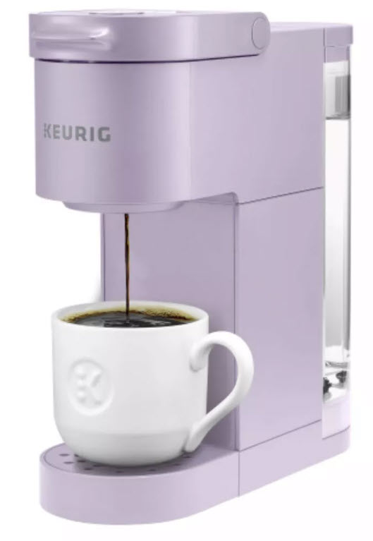 Keurig K-mini Go coffeemaker in lavender