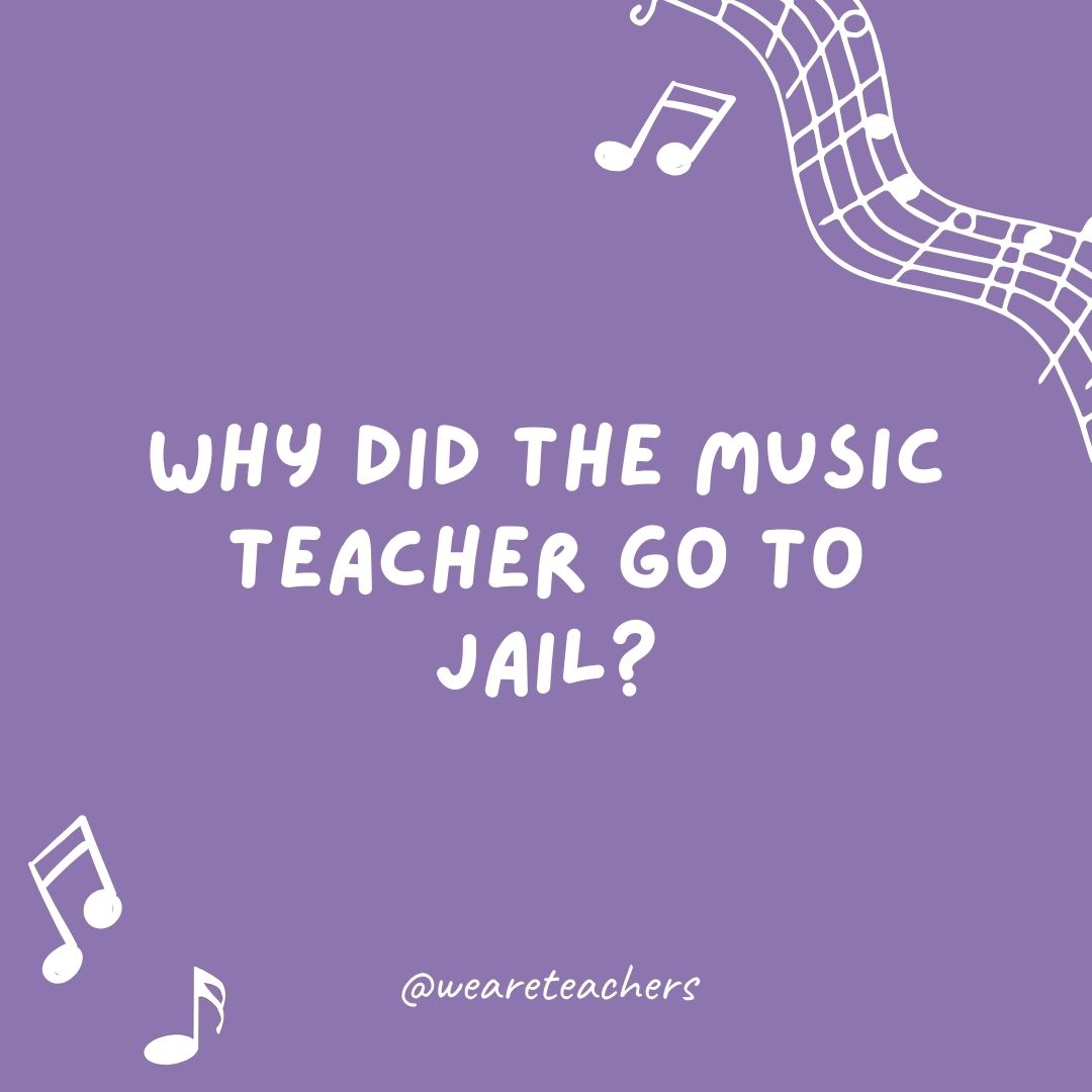 Why did the music teacher go to jail? Why did the music teacher go to jail?