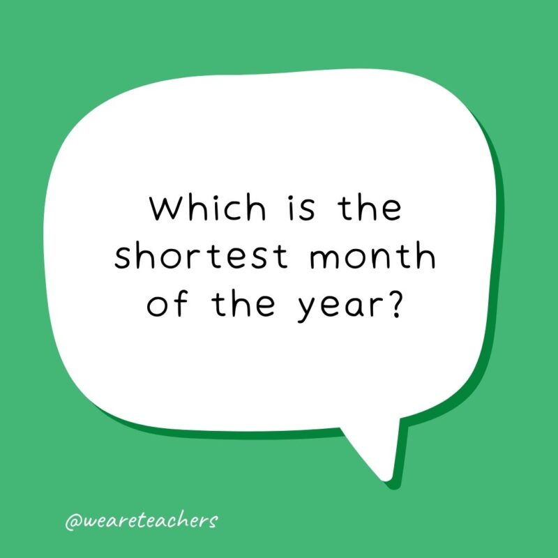 Which is the shortest month of the year? Which is the shortest month of the year?