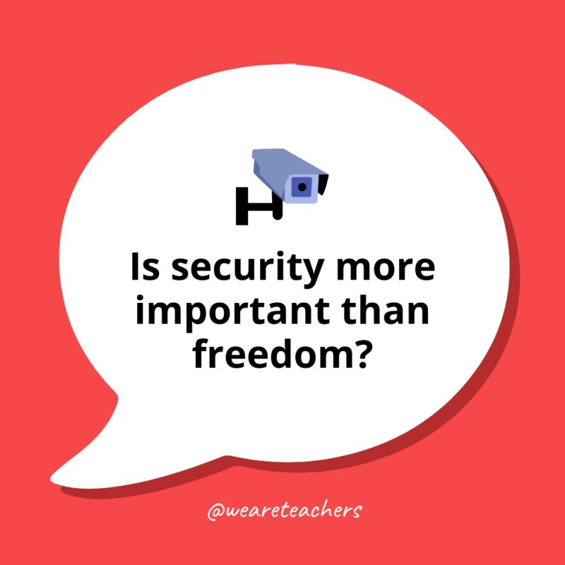Controversial Debate Topics 9 Is security more important than freedom?