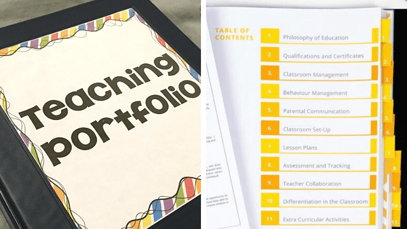 How to Become a Teacher: Portfolio Example of teacher portfolio (How to Become a Teacher)