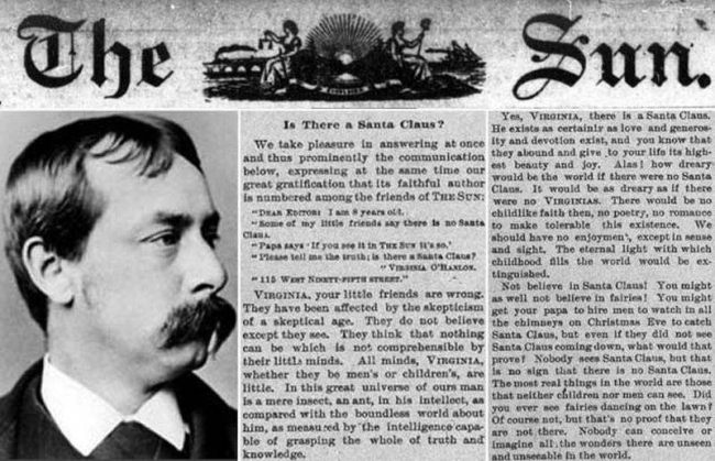 persuasive writing examples yes virginia Original newspaper editorial