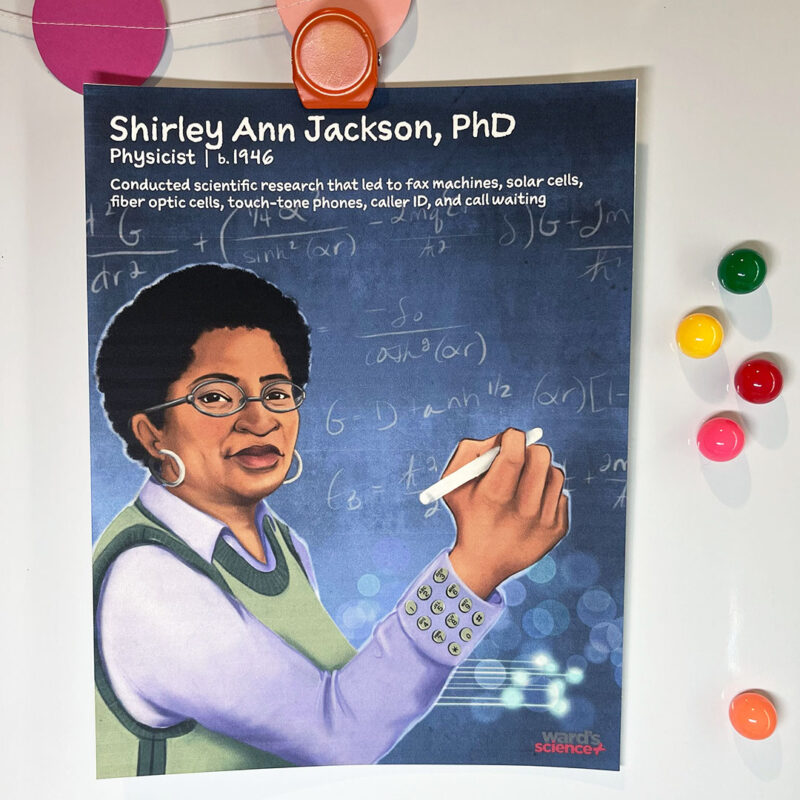 ree Printable Science Posters To Celebrate Black History All Year Long Poster of Shirley Ann Jackson