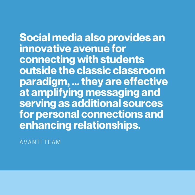 20 Teacher-Tested Ways to Create Lasting Connections with Your Students Quote about how to use social media to build a strong student-teacher relationship