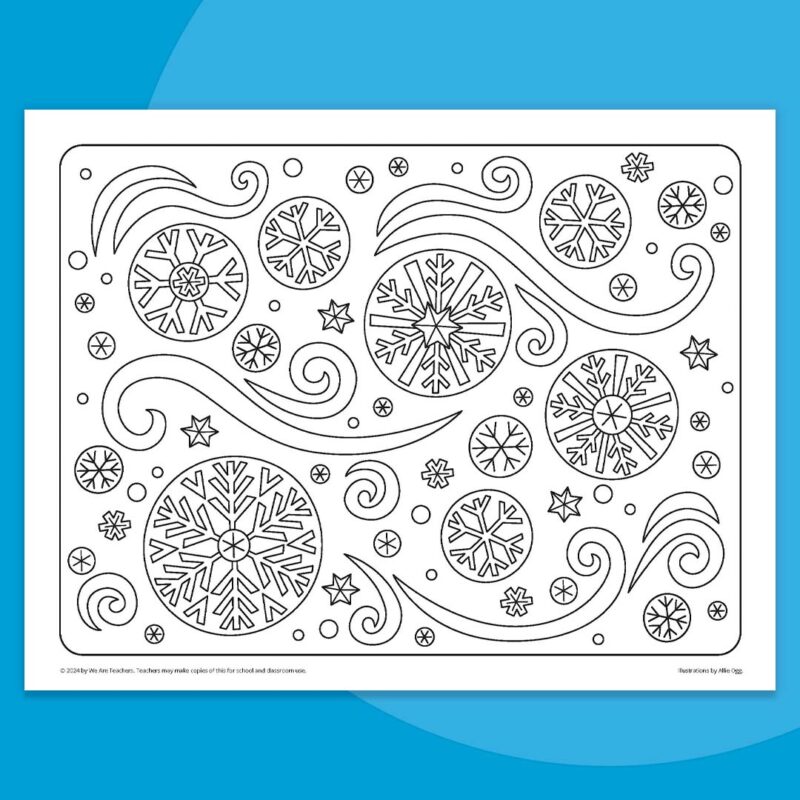 Winter coloring page Winter coloring page