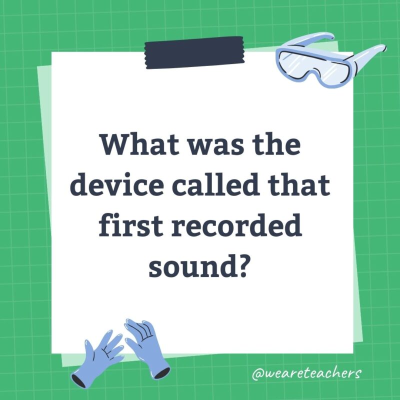 What was the device called that first recorded sound? What was the device called that first recorded sound?