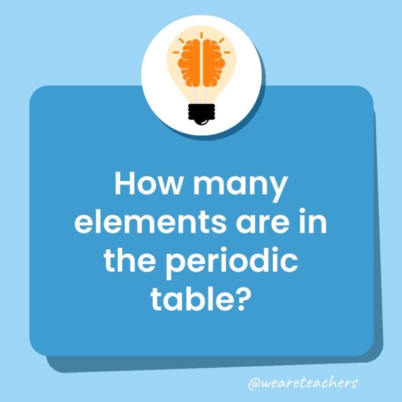 How many elements are in the periodic table? How many elements are in the periodic table?
