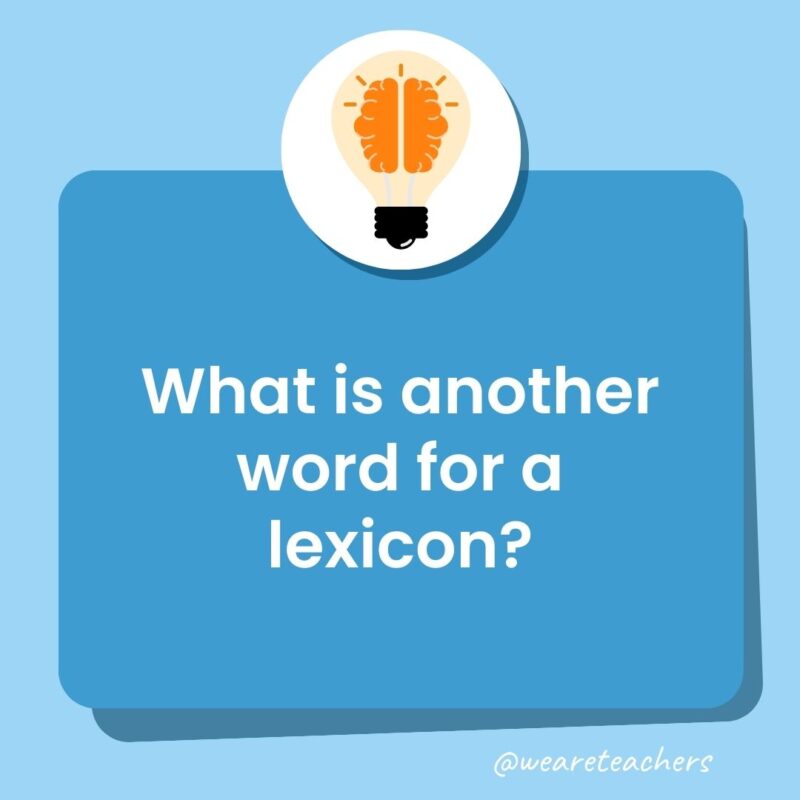 What is another word for a lexicon? What is another word for a lexicon?