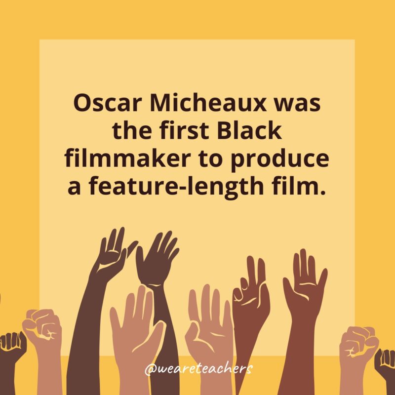 Oscar Micheaux was the first Black filmmaker to produce a feature-length film. Oscar Micheaux was the first Black filmmaker to produce a feature-length film.