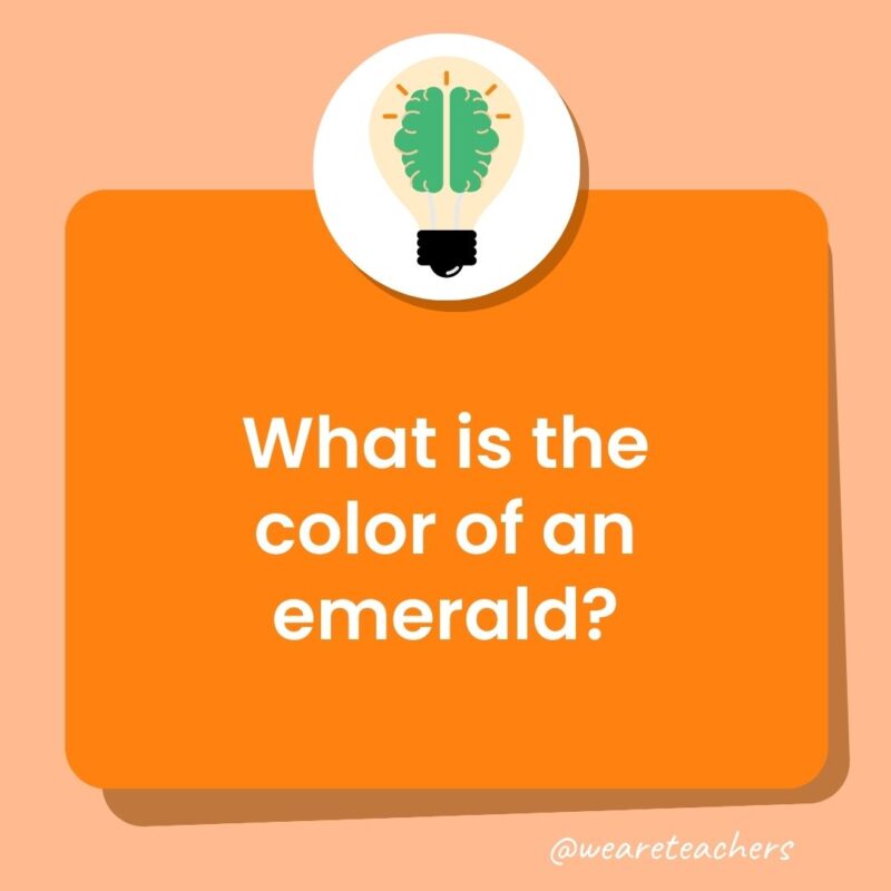 What is the color of an emerald? What is the color of an emerald?