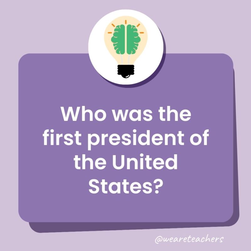 Who was the first president of the United States? Who was the first president of the United States?