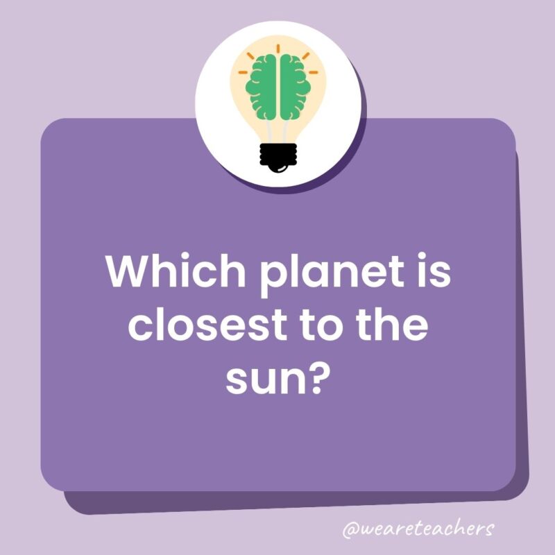 Which planet is closest to the sun? Which planet is closest to the sun?