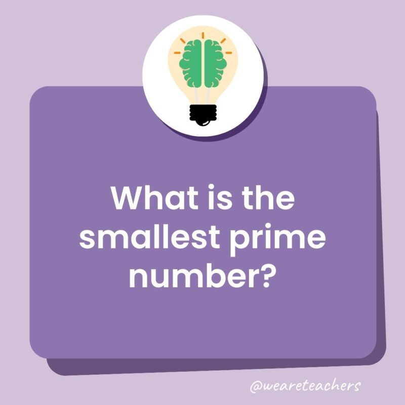 What is the smallest prime number? What is the smallest prime number?