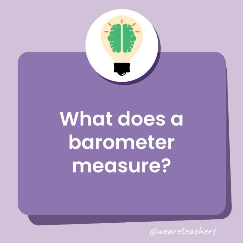 What does a barometer measure? What does a barometer measure?