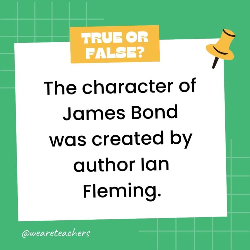 The character of James Bond was created by author Ian Fleming. The character of James Bond was created by author Ian Fleming.