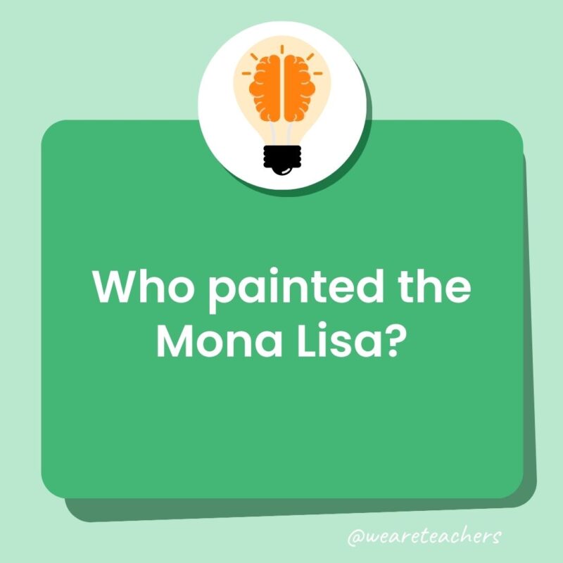 Who painted the Mona Lisa? Who painted the Mona Lisa?