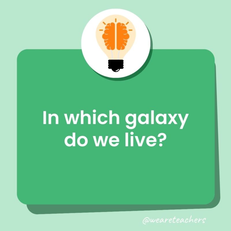 In which galaxy do we live? In which galaxy do we live?