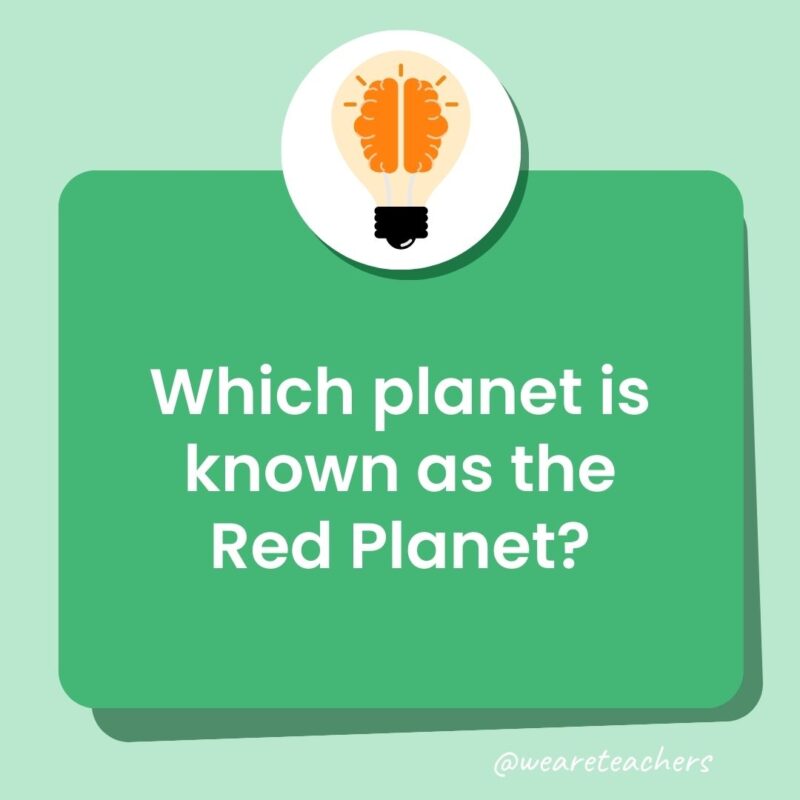 Which planet is known as the Red Planet? Which planet is known as the Red Planet?