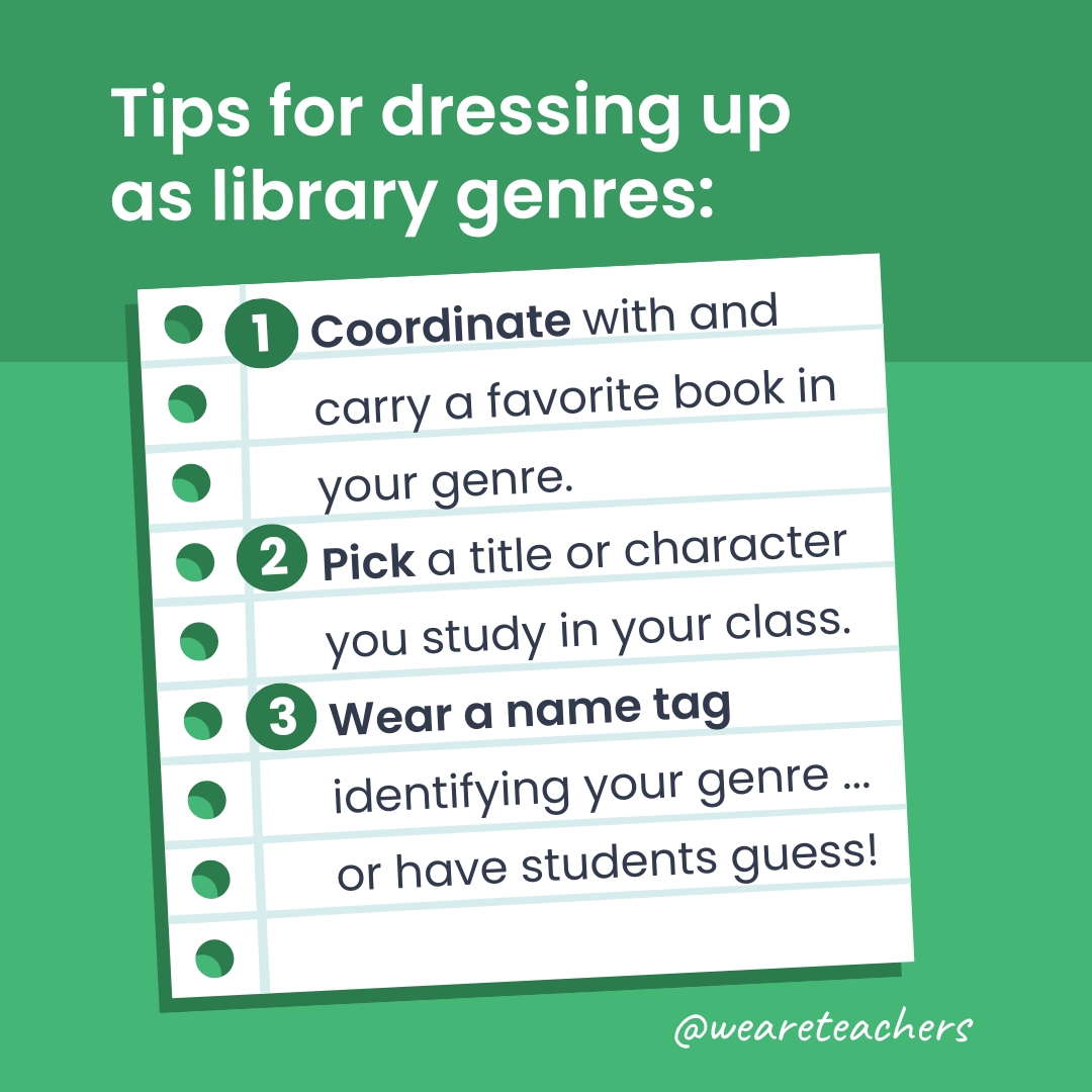 Social – Group Costume Idea 3 tips for dressing up as library genres