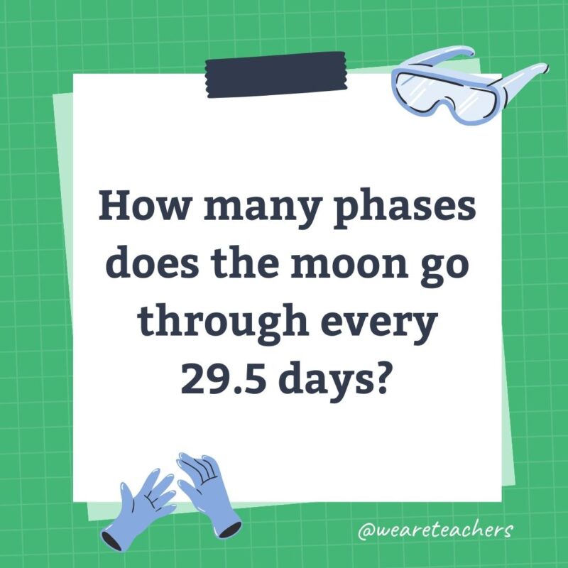 Wards-Science-Trivia-9 How many phases does the moon go through every 29.5 days?