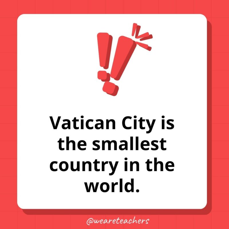 Vatican City is the smallest country in the world. Vatican City is the smallest country in the world.