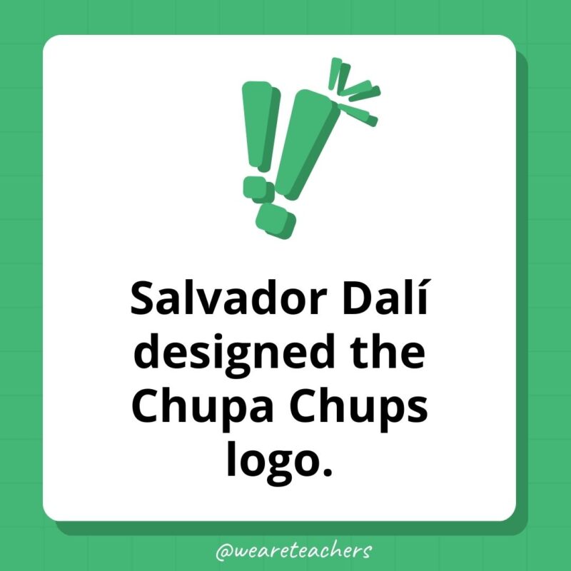 Salvador Dalí designed the Chupa Chups logo. Salvador Dalí designed the Chupa Chups logo.
