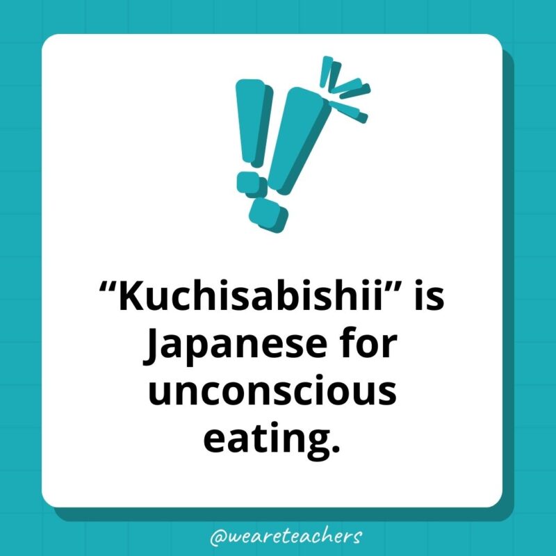 “Kuchisabishii” is Japanese for unconscious eating. “Kuchisabishii” is Japanese for unconscious eating.