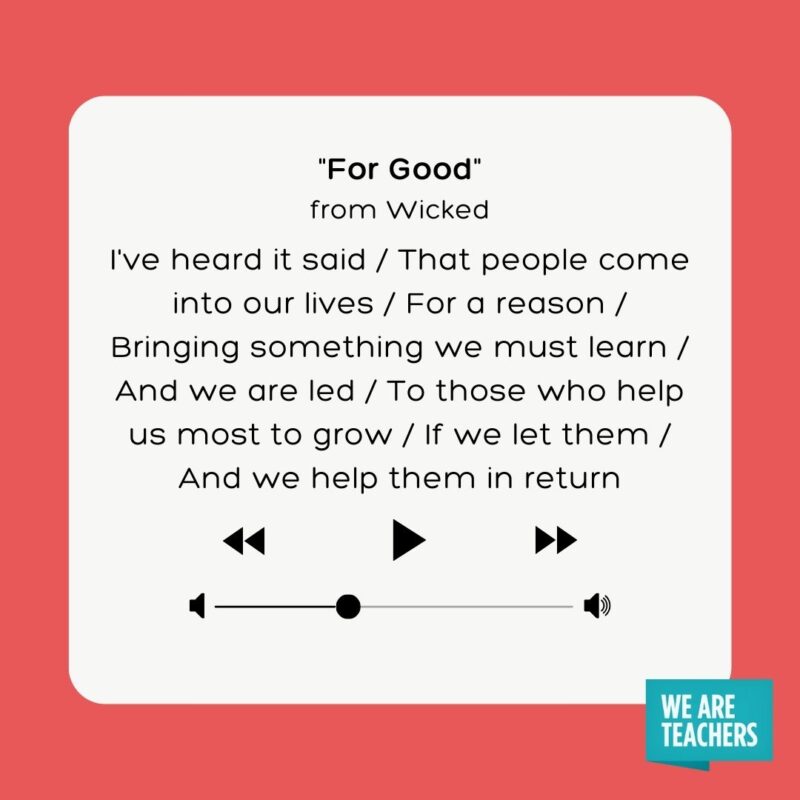 For Good from Wicked For Good from Wicked