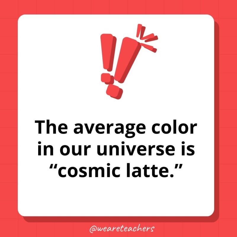 The average color in our universe is “cosmic latte.” The average color in our universe is