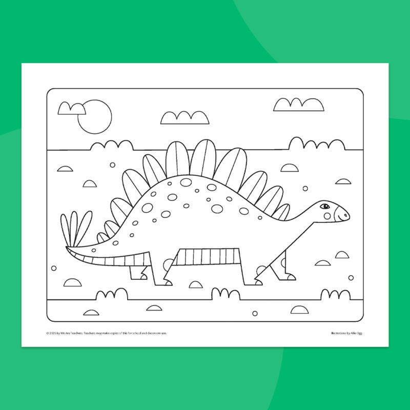 stegosaurus coloring page stegosaurus coloring page