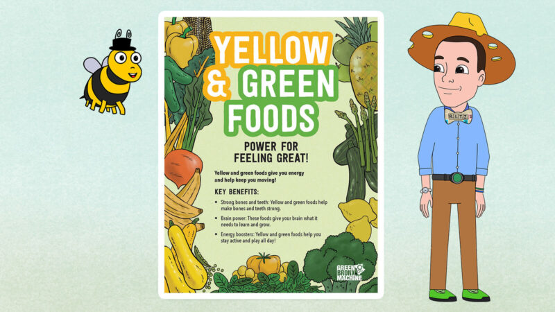 Eat-the-Rainbow-Poster-3 Yellow and green foods poster