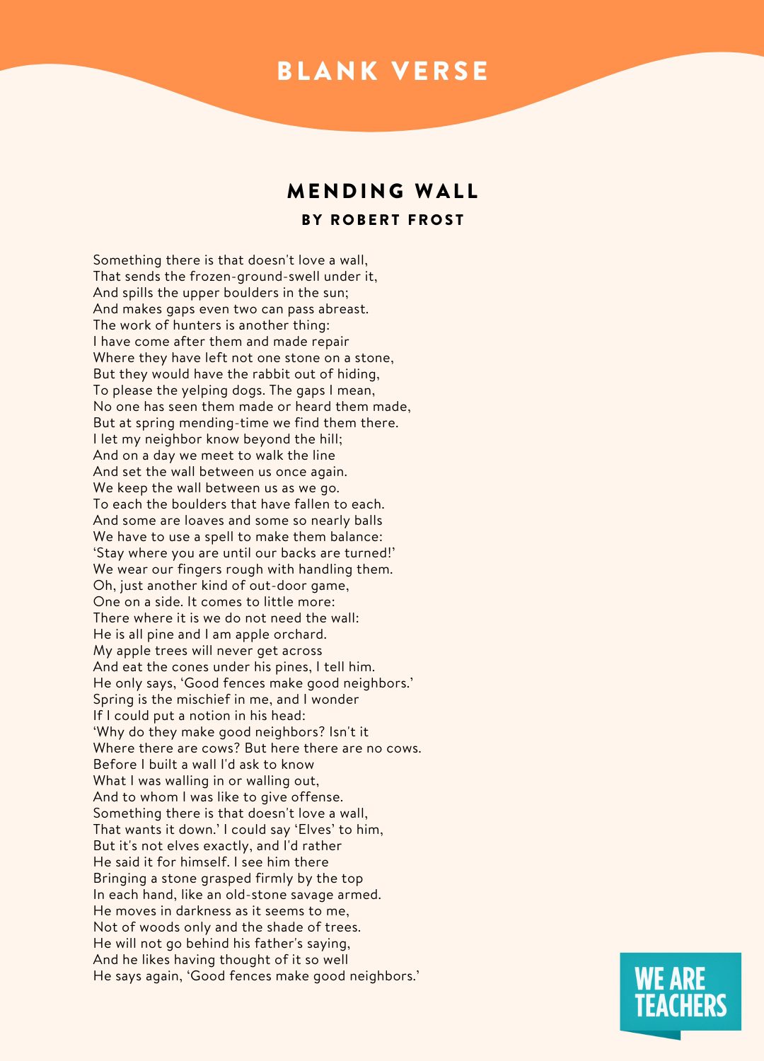 15 Types of Poetry to Share With Kids (Plus Examples of Each) Types of Poetry: Blank Verse