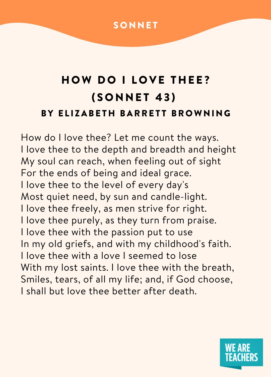 15 Types of Poetry to Share With Kids (Plus Examples of Each) Poem Examples: Sonnet