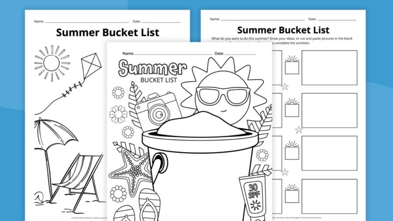 summer bucket list 1 Summer Bucket List Printables