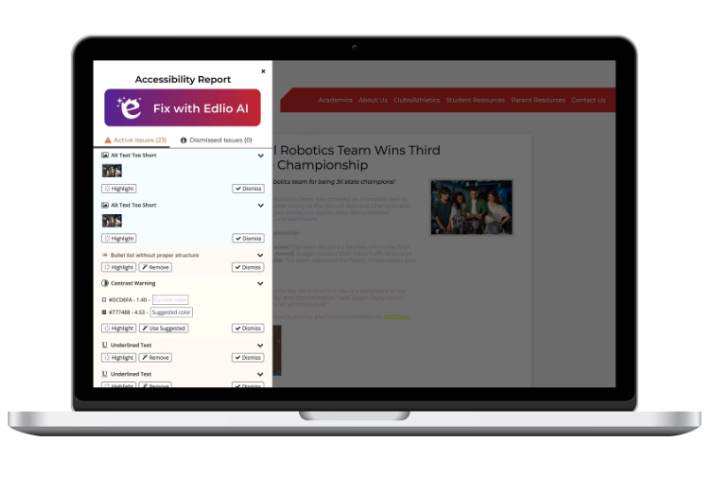 Edlio Accessibility