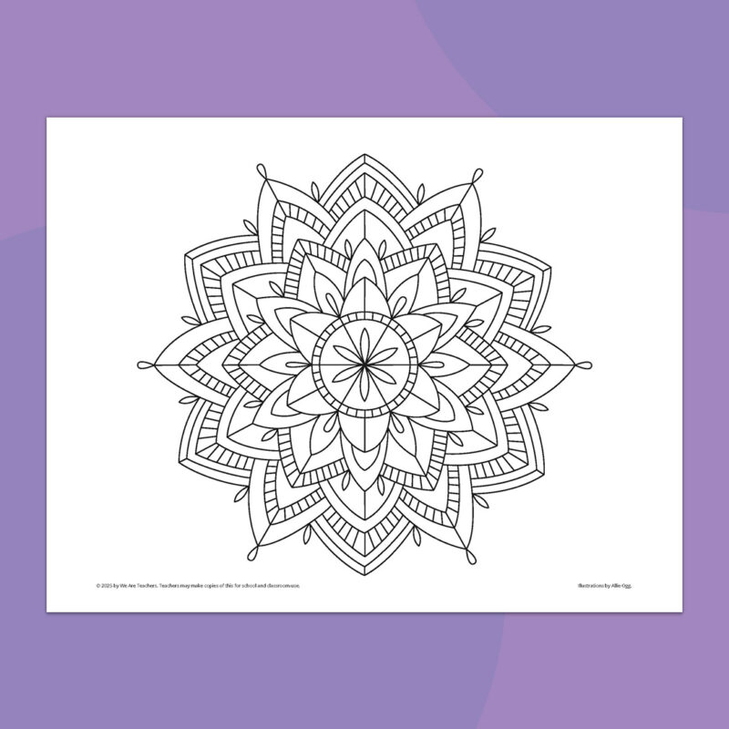 Mandalas Coloring Pages 1 mandala coloring page 1