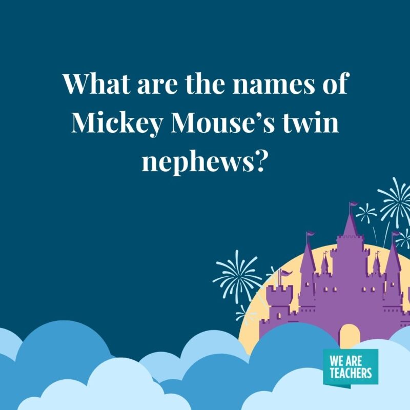 What are the names of Mickey Mouse’s twin nephews? What are the names of Mickey Mouse’s twin nephews?
