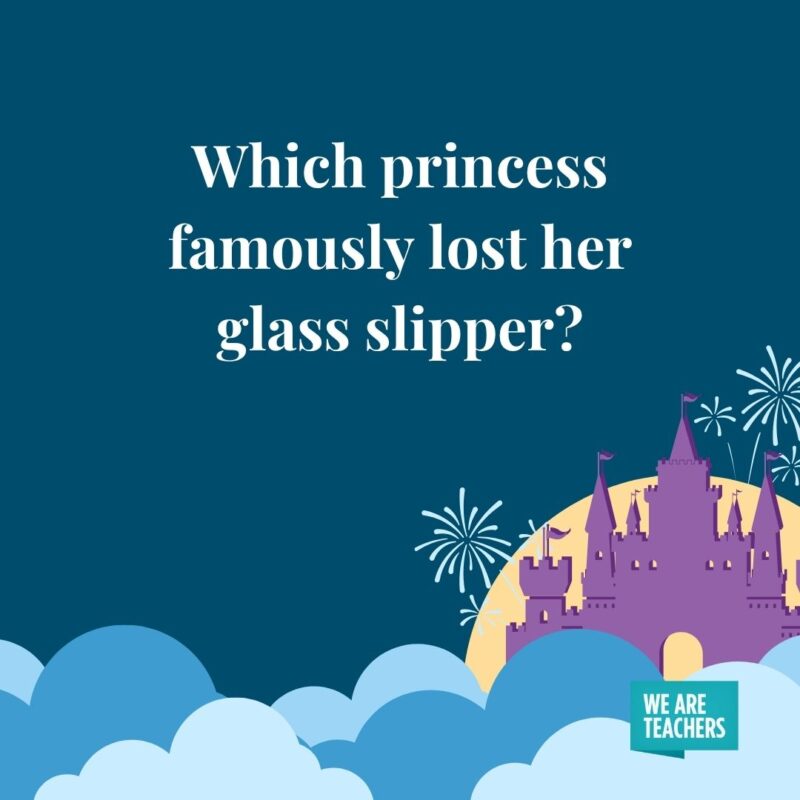 Which princess famously lost her glass slipper? Which princess famously lost her glass slipper?