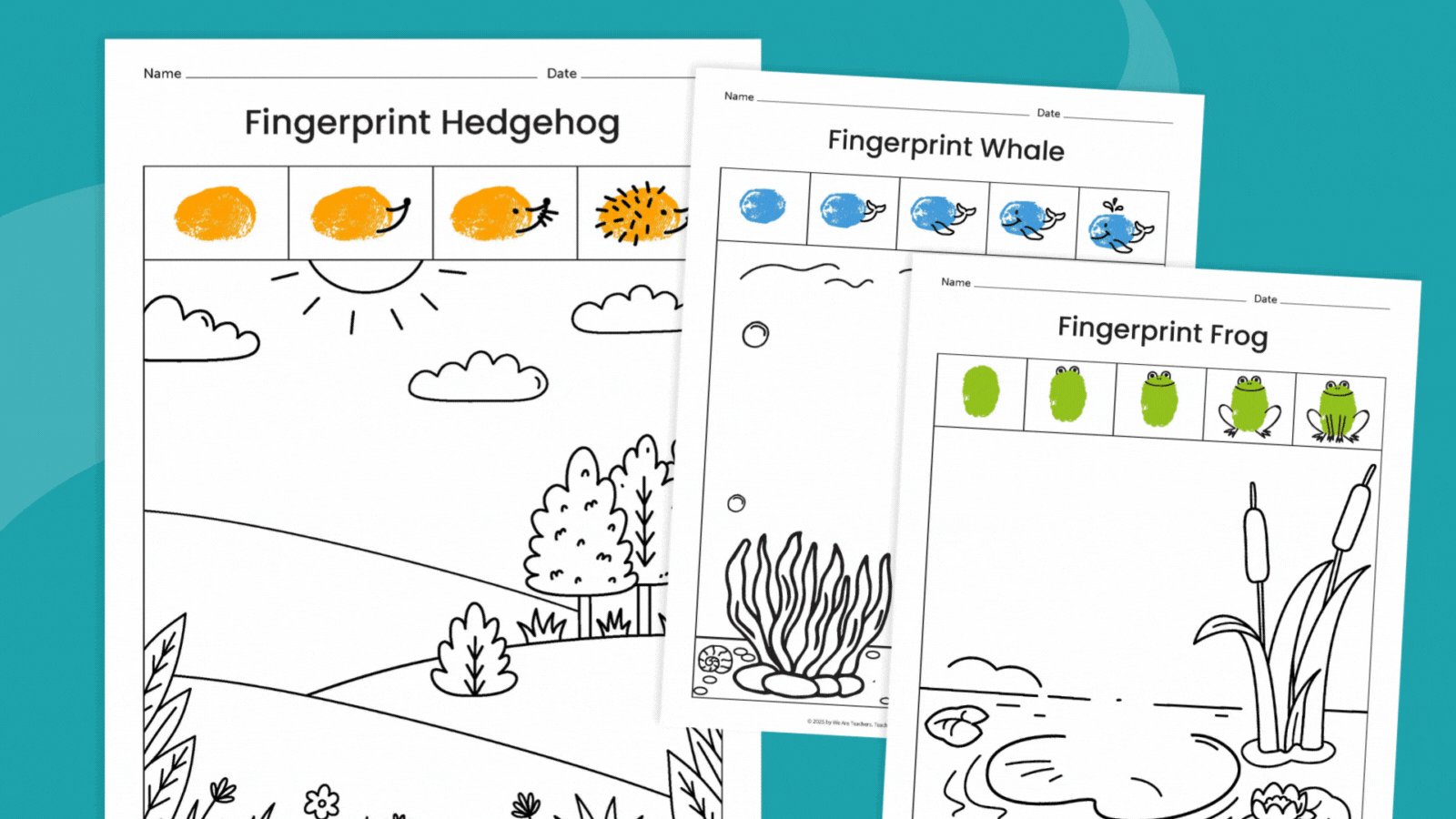 Plus, we’ve created a bundle of coloring sheets to pair with your DIY fingerprint art. We have sheets with backgrounds for your best fingerprint frogs, whales, hedgehogs, bunnies, and flamingoes. Just click the button below to receive your printable fingerprint art coloring pages! Plus, we've created a bundle of coloring sheets to pair with your DIY fingerprint art. We have sheets with backgrounds for your best fingerprint frogs, whales, hedgehogs, bunnies, and flamingoes. Just click the button below to receive your printable fingerprint art coloring pages!