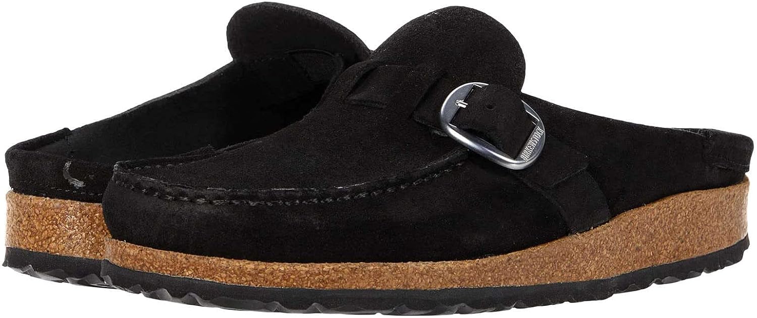 Birkenstock Buckley shoes in black suede