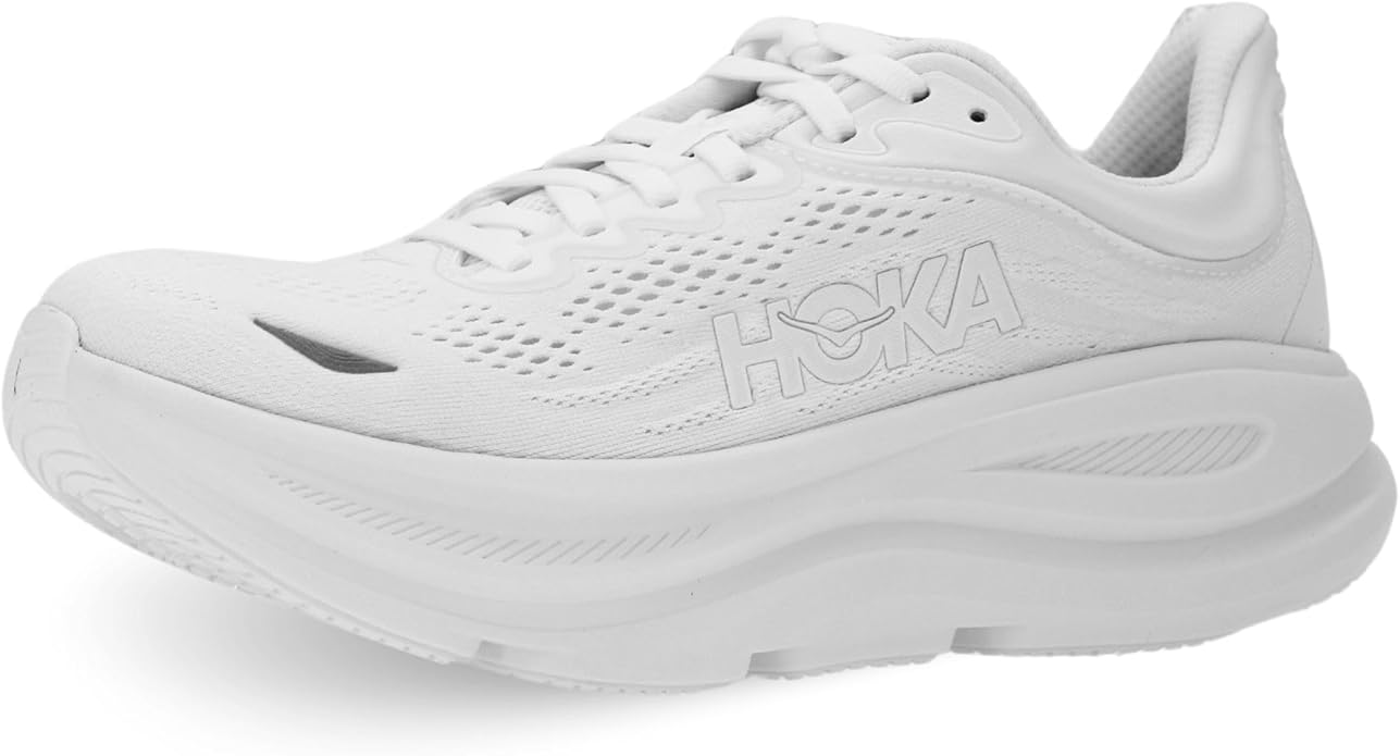 Hoka sneakers in all white
