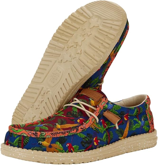 Hey Dude Margaritaville Sneaker with a tropical print