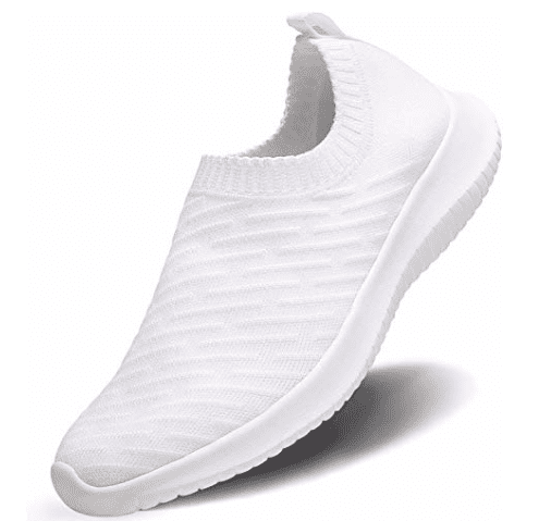 MATRIP slip on shoes in white- teacher shoes