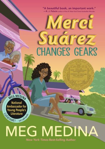 Merci Suarez Book cover of Merci Suarez series by Meg Medina, as an example of chapter books for fourth graders