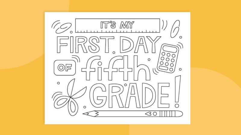 first day of school signs for upper elementary