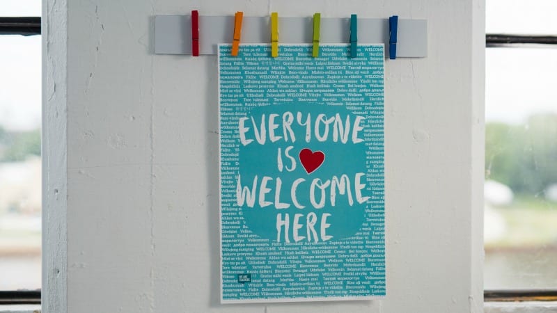 Idaho Bans “Everyone Is Welcome Here” Posters. Teachers Want to Know—Who Isn’t? Photo of We Are Teachers' Everyone is Welcome Here poster