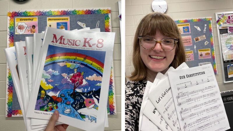 Teacher Picks Music Teaching music to students