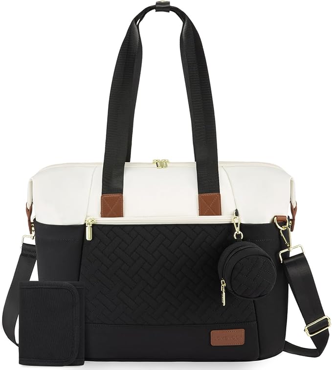 Lovevook Diaper Bag in black and white